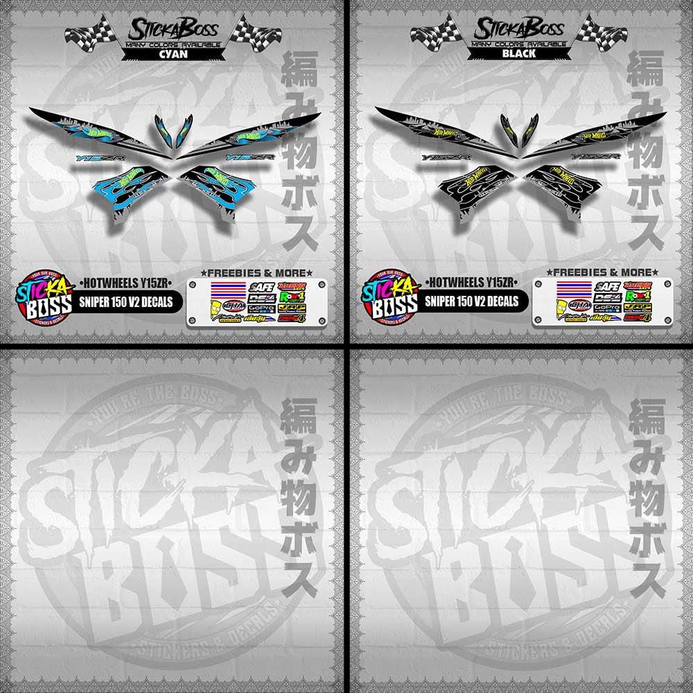 SNIPER 150 V2 DECALS ( HOTWHEELS Y15ZR )【WITH FREEBIES】
