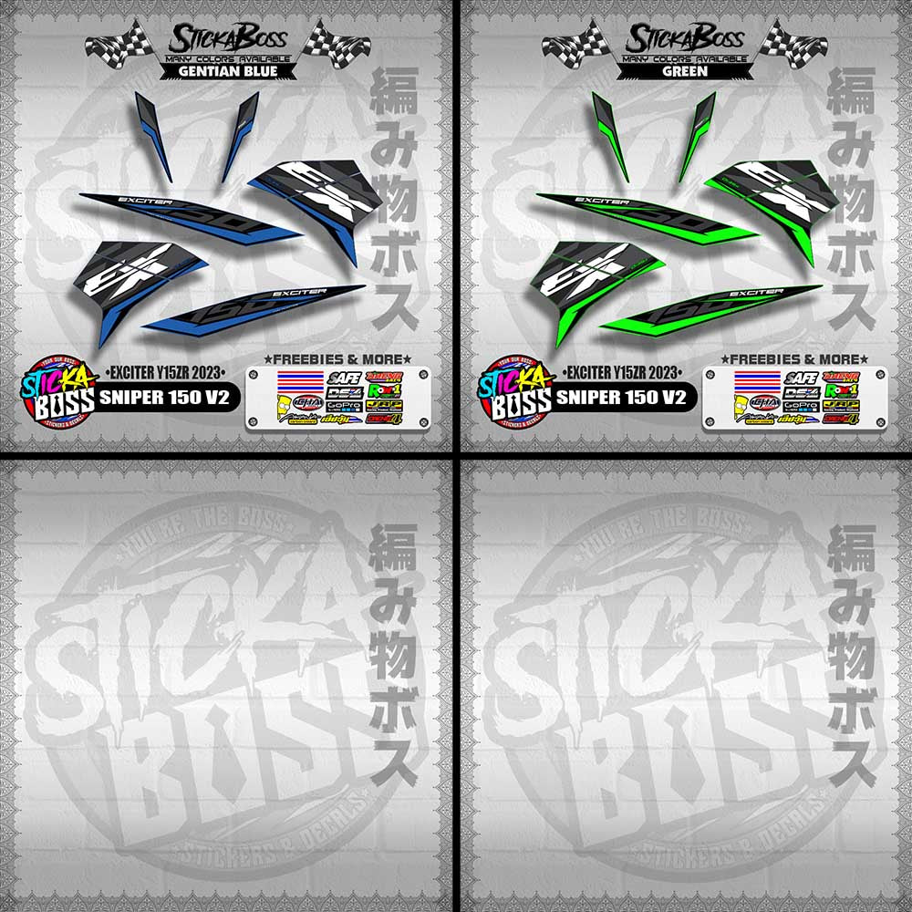 SNIPER 150 V2 DECALS ( EXCITER Y15ZR 2023 )【WITH FREEBIES】