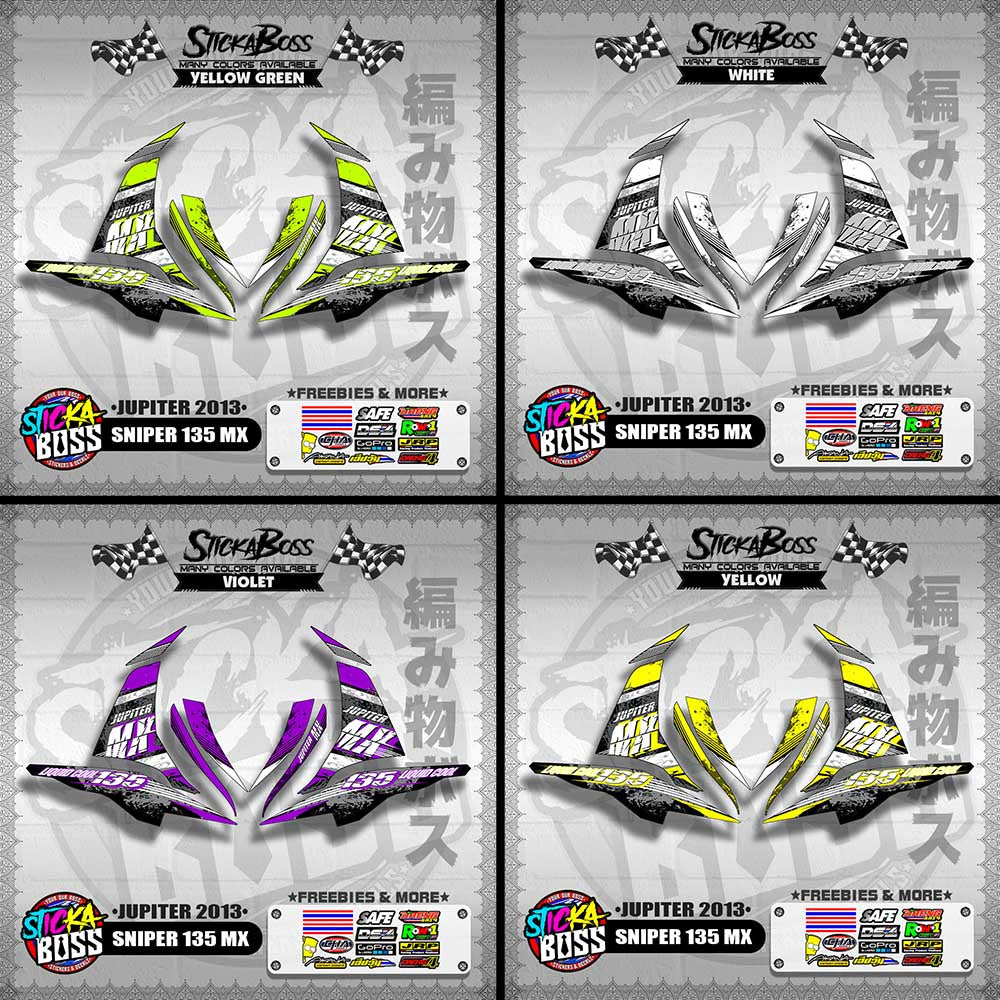 SNIPER 135 MX DECALS ( JUPITER 2013 )【WITH FREEBIES】