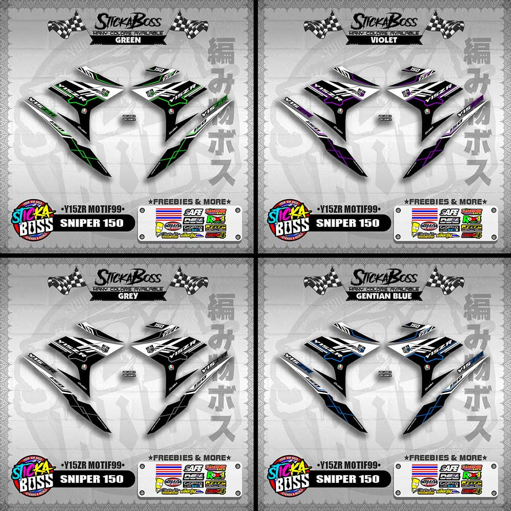 SNIPER 150 DECALS ( Y15ZR MOTIF99 )【WITH FREEBIES】