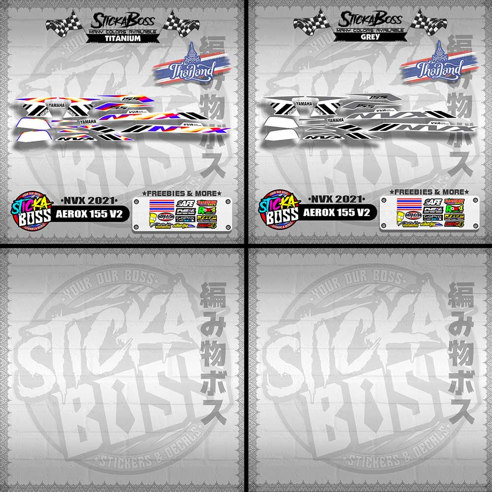 AEROX 155 V2 THAI DECALS ( NVX 2021 )【WITH FREEBIES】