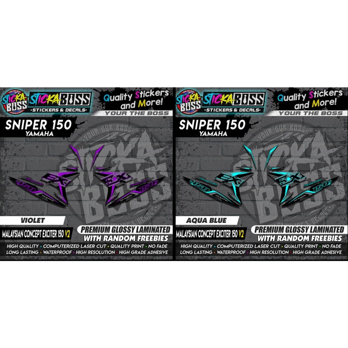 SNIPER 150 Stock Decals 【 MALAYSIAN CONCEPT EXCITER 150 V2 】