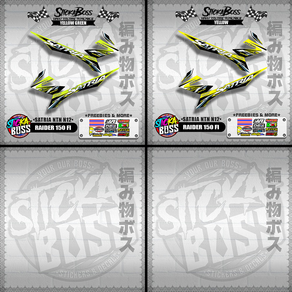 RAIDER 150 FI DECALS ( SATRIA NTN N12 )【WITH FREEBIES】