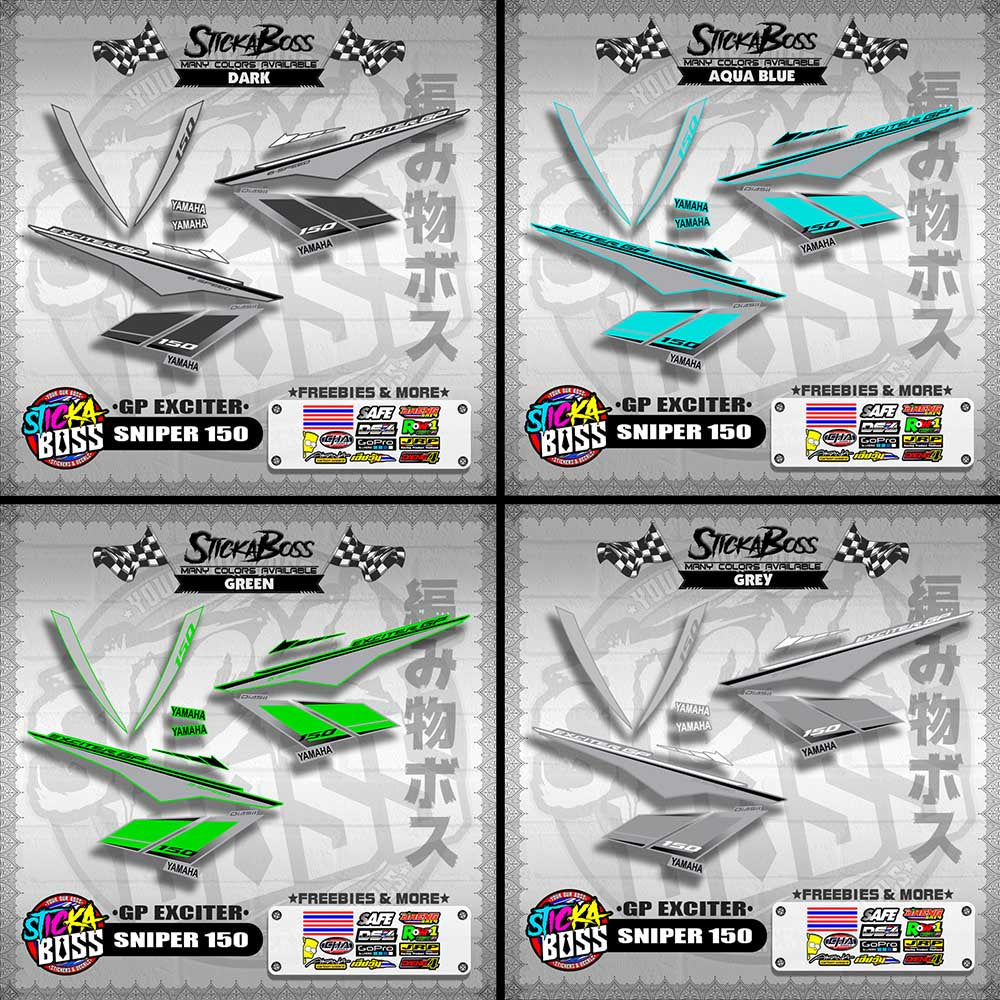 SNIPER 150 STOCK DECALS ( GP EXCITER )【WITH FREEBIES】