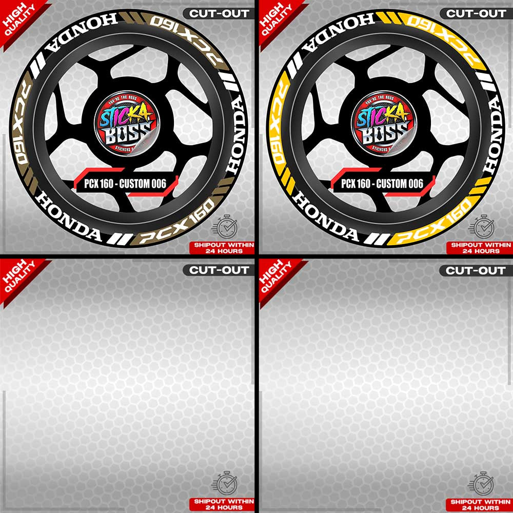 PCX 160 MAG STICKER SET ( 2 MAGS ) - CUSTOM 006 | VINYL WATERPROOF CUT-OUT DECALS
