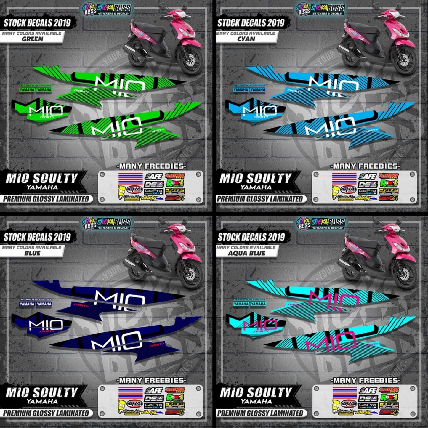 Mio Soulty Stock Decals ( 2019 Design )【WITH FREEBIES】