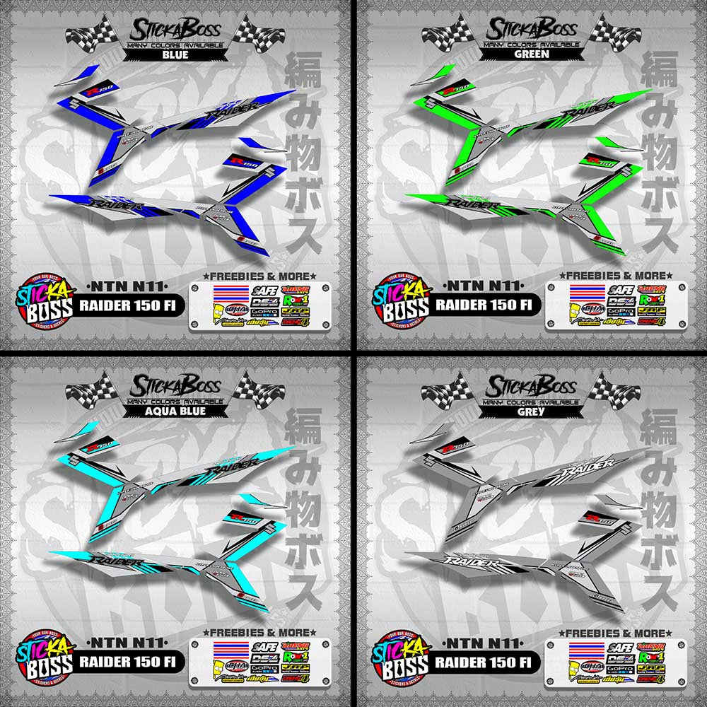 RAIDER 150 FI DECALS ( NTN N11 )【WITH FREEBIES】