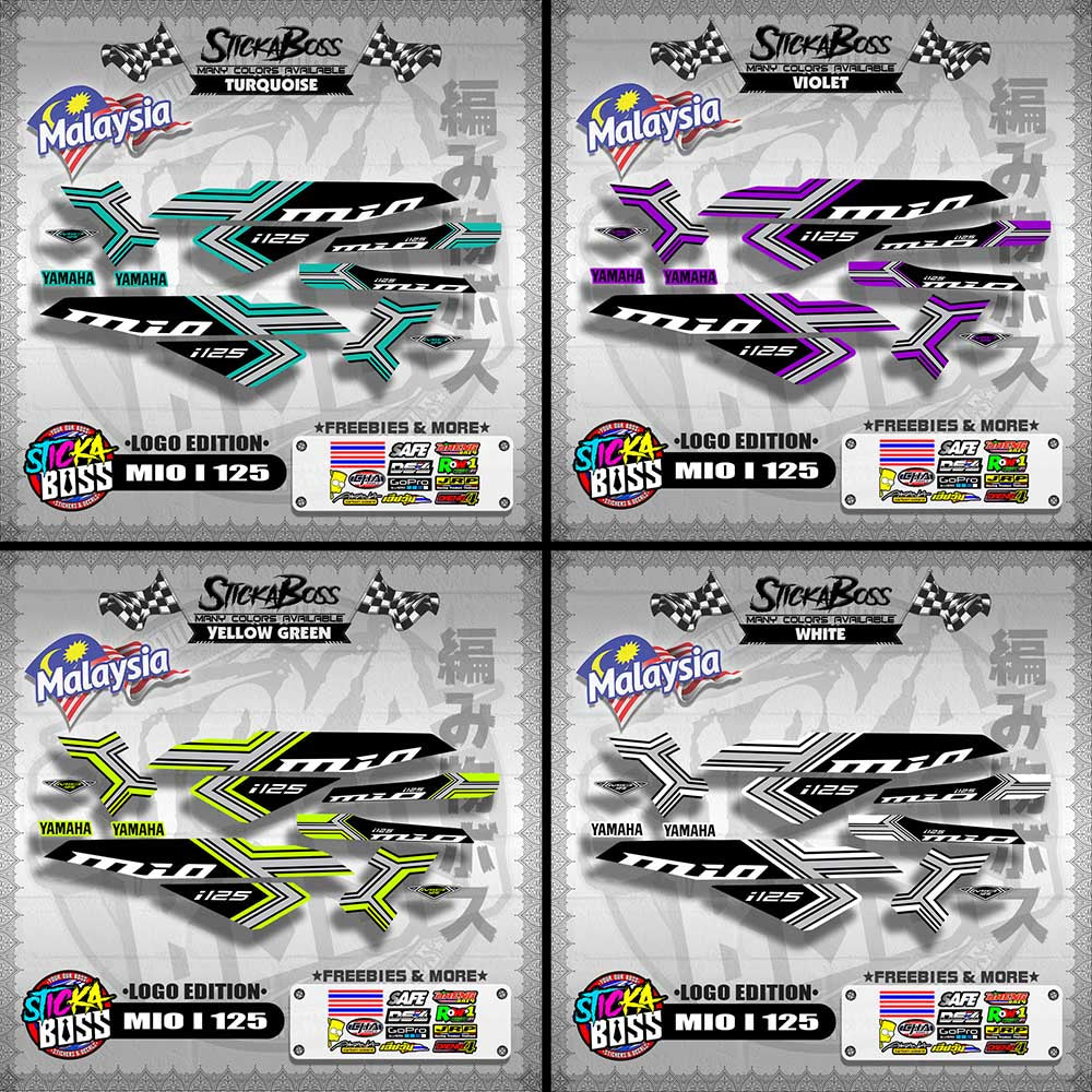 MIO I 125 MALAYSIAN DECALS ( LOGO EDITION )【WITH FREEBIES】