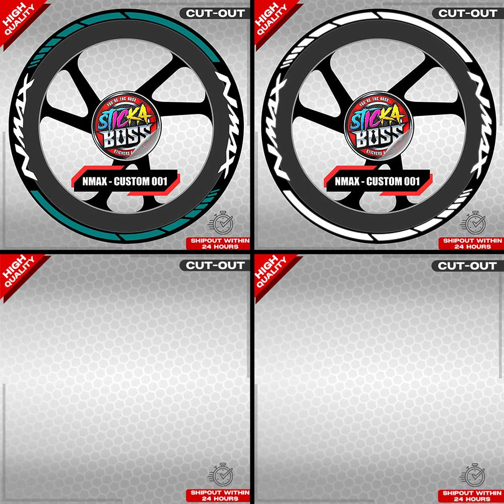 NMAX 155 MAG STICKER SET ( 2 MAGS ) - CUSTOM 003 | VINYL WATERPROOF CUT-OUT DECALS