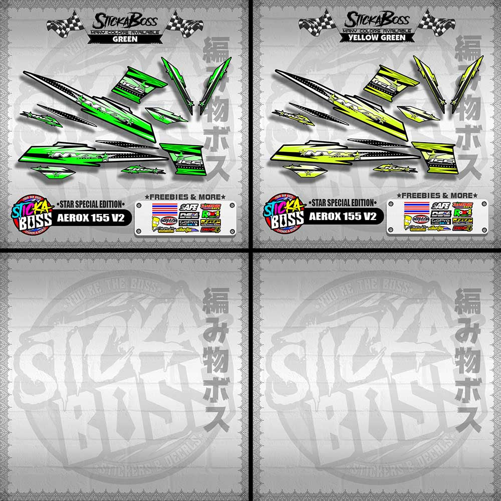 AEROX 155 V2 DECALS ( STAR SPECIAL EDITION )【WITH FREEBIES】