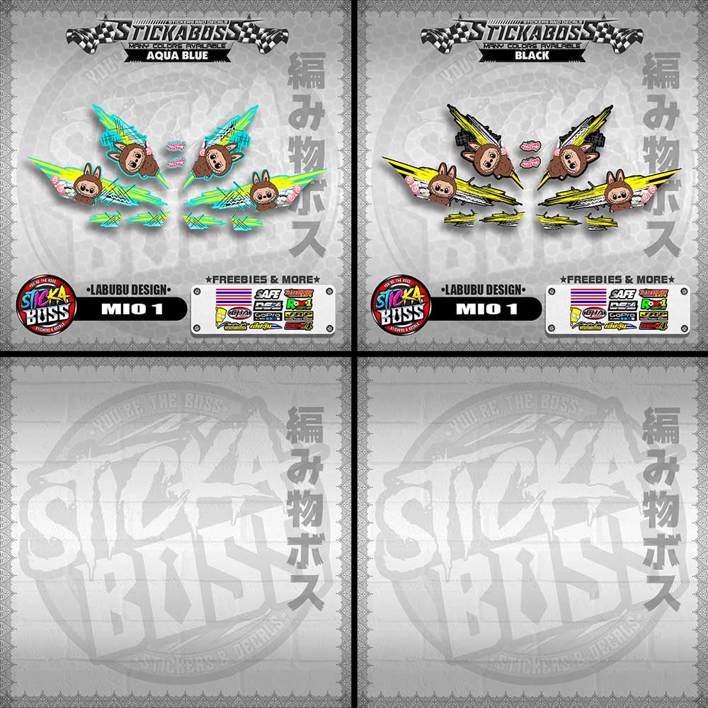 MIO 1 STICKER DECALS ( LABUBU DESIGN )【WITH FREEBIES】