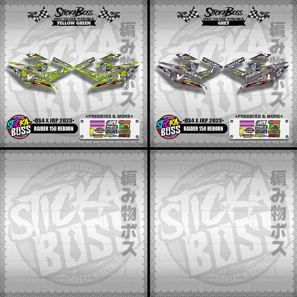 RAIDER 150 REBORN DECALS ( DS4 X JRP 2023 )【WITH FREEBIES】