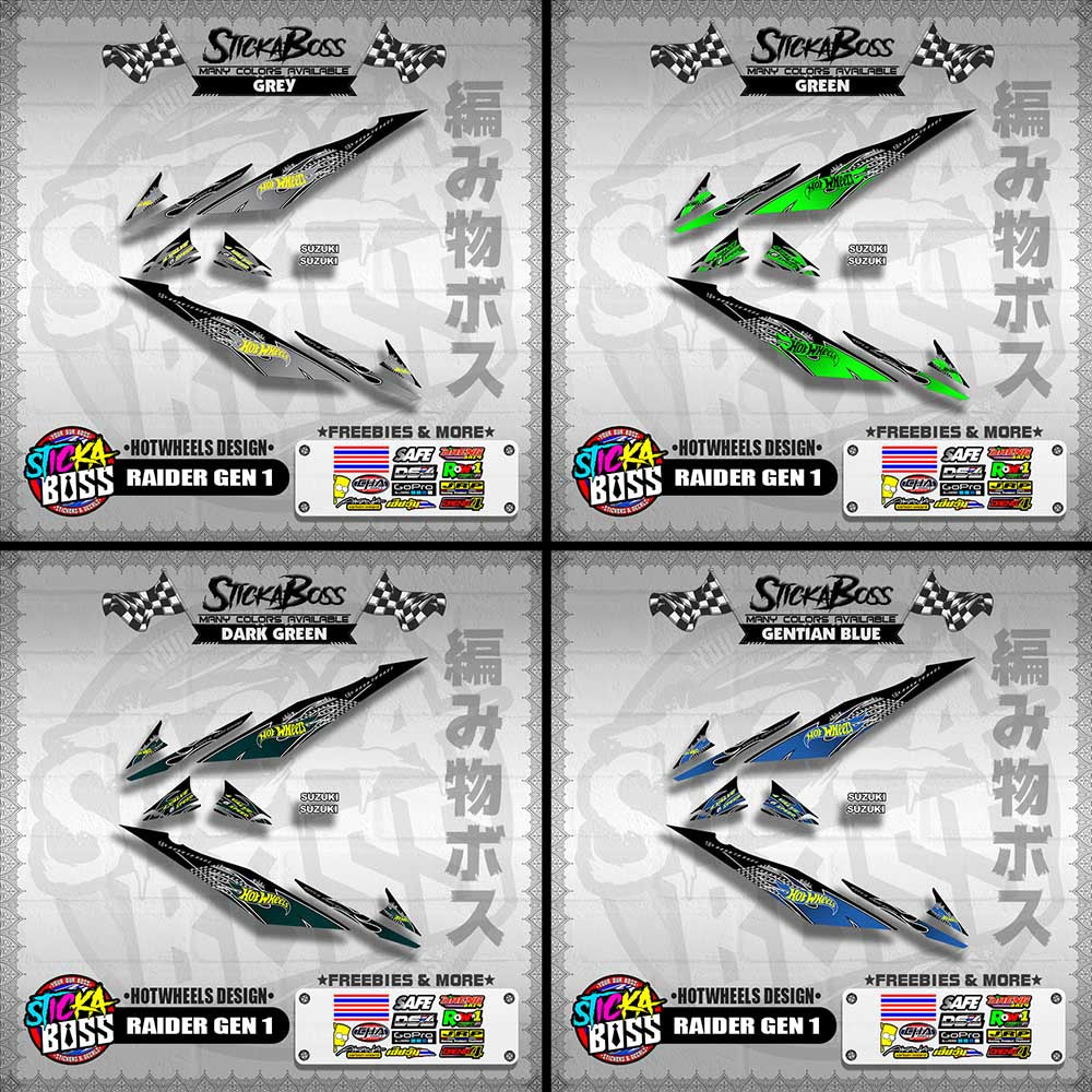 RAIDER GEN 1 DECALS ( HOTWHEELS DESIGN )【WITH FREEBIES】