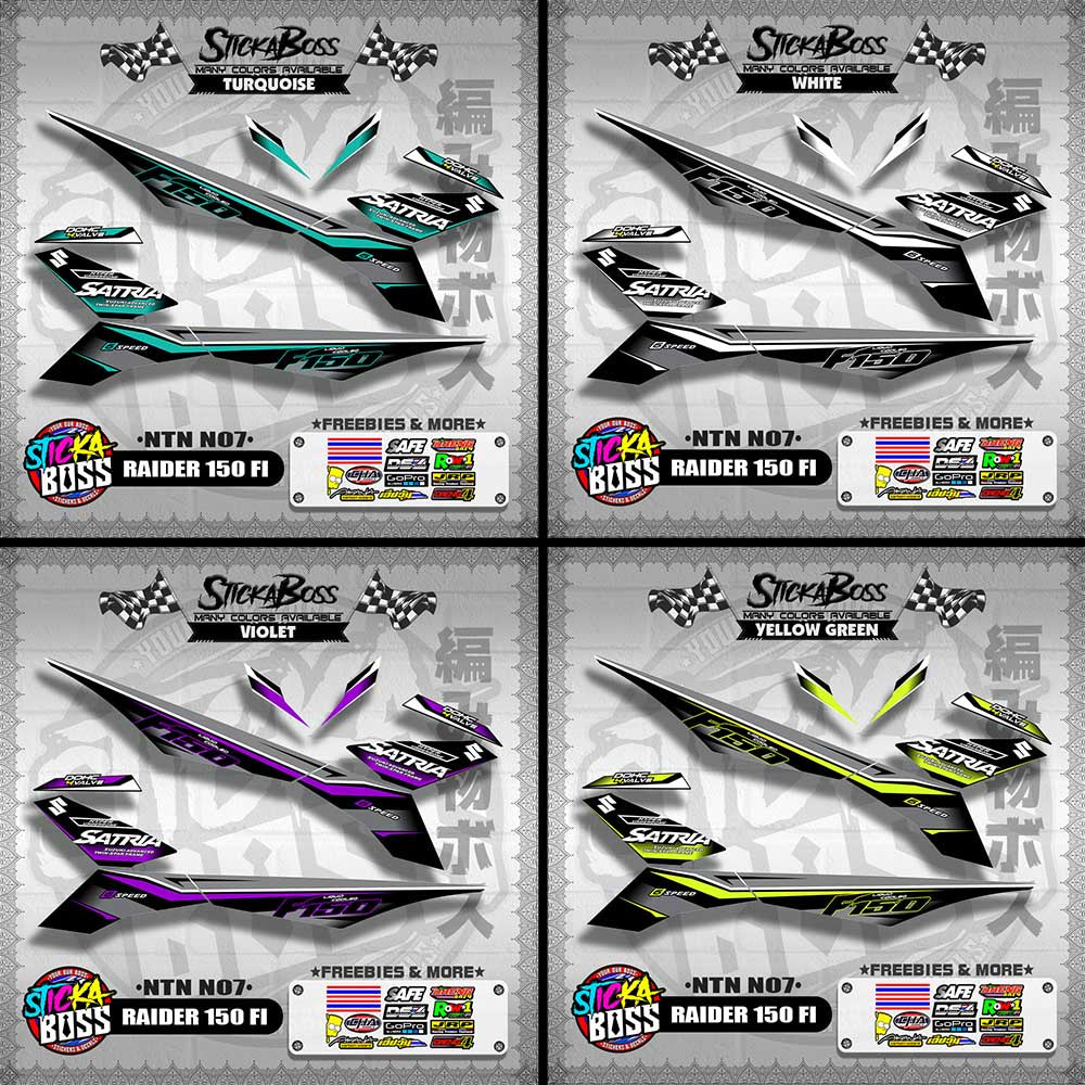 RAIDER 150 FI DECALS ( NTN N07 )【WITH FREEBIES】