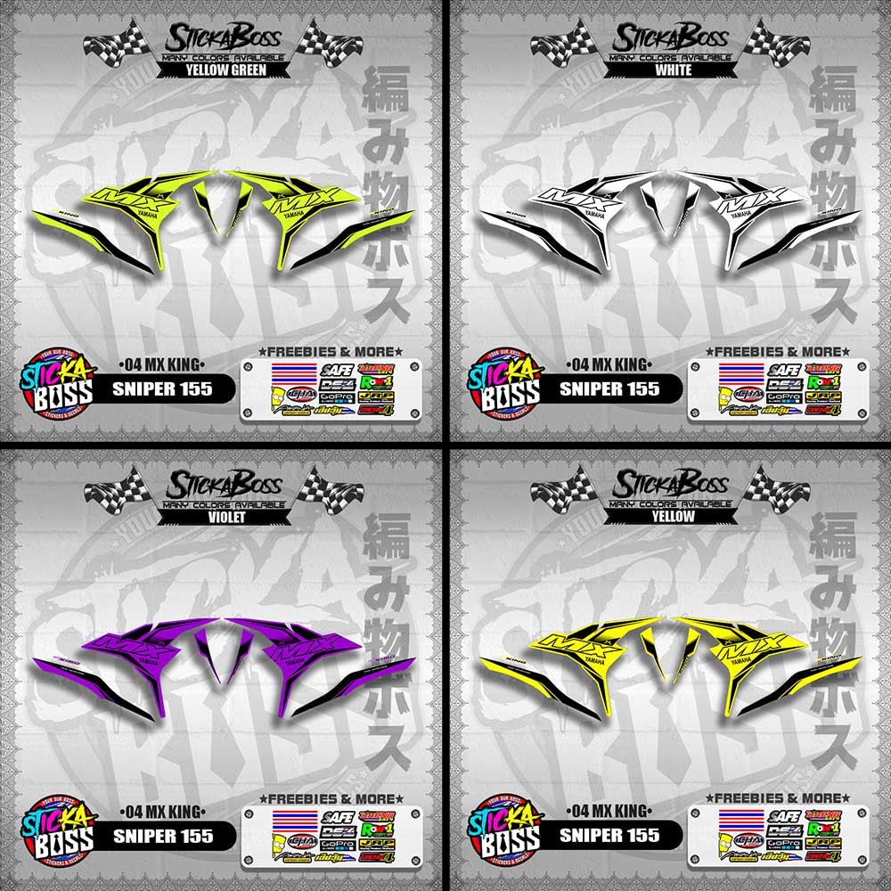 SNIPER 155 DECALS ( 04 MX KING )【WITH FREEBIES】