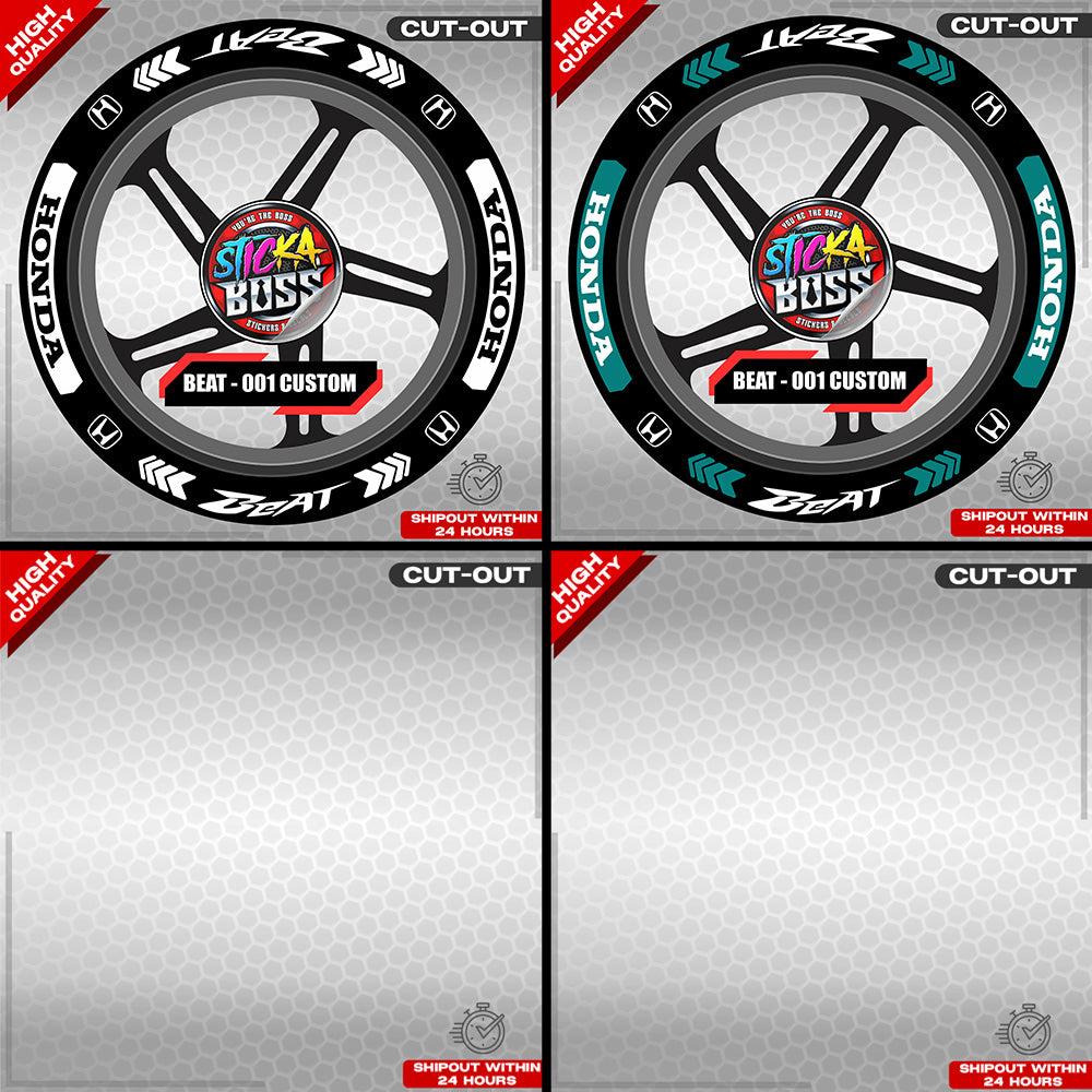 BEAT MAG STICKER SET ( 2 MAGS ) - 001 CUSTOM | VINYL WATERPROOF CUT-OUT DECALS