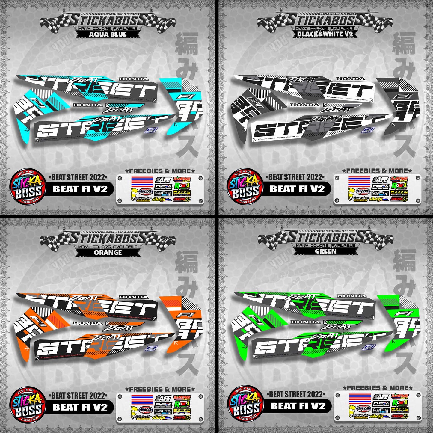 BEAT FI V2 DECALS ( BEAT STREET 2022 )【WITH FREEBIES】