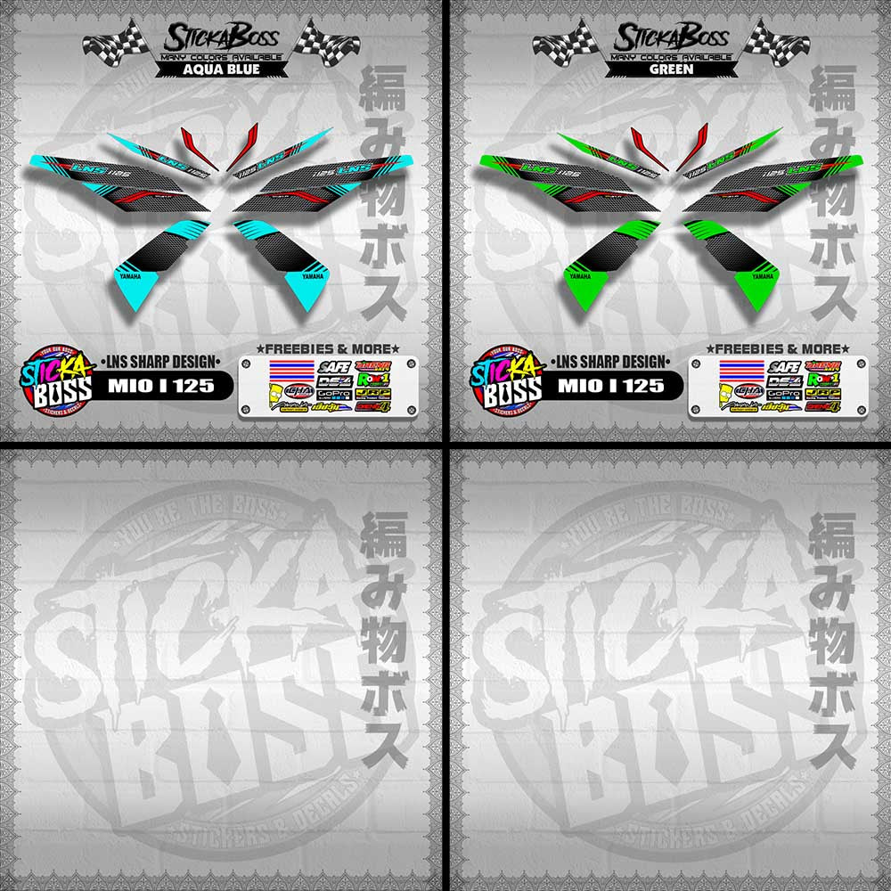 MIO I 125 DECALS ( LNS SHARP DESIGN )【WITH FREEBIES】