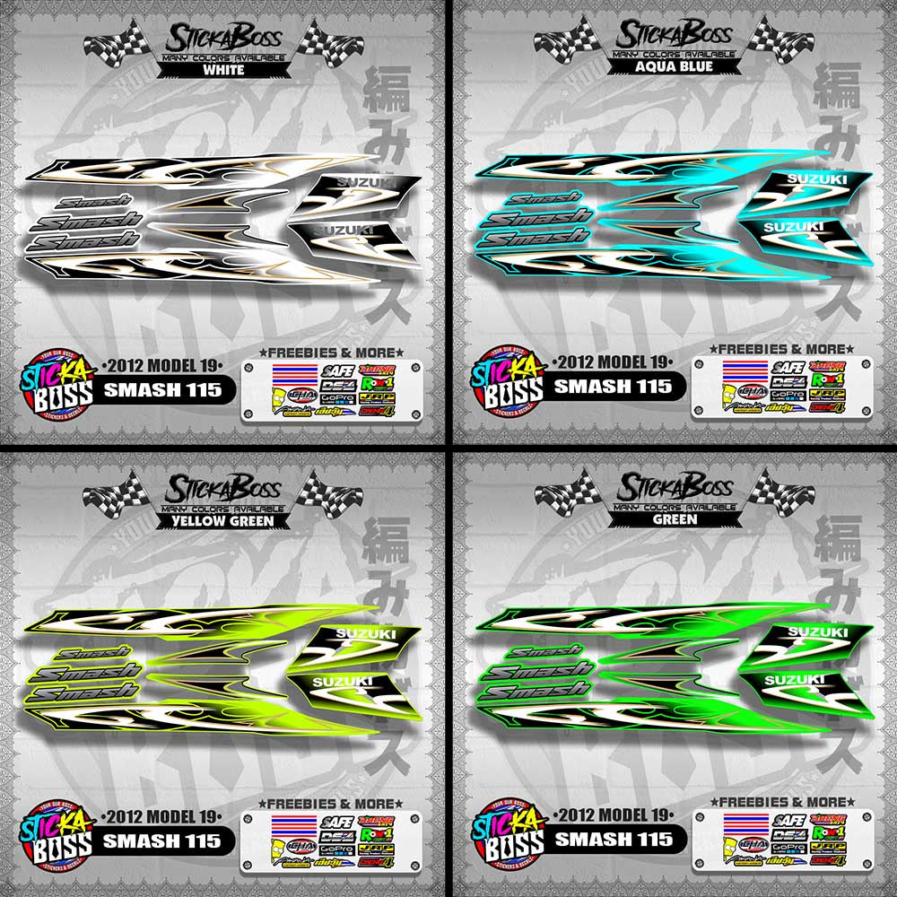SMASH 115 DECALS ( 2012 MODEL 19 )【WITH FREEBIES】