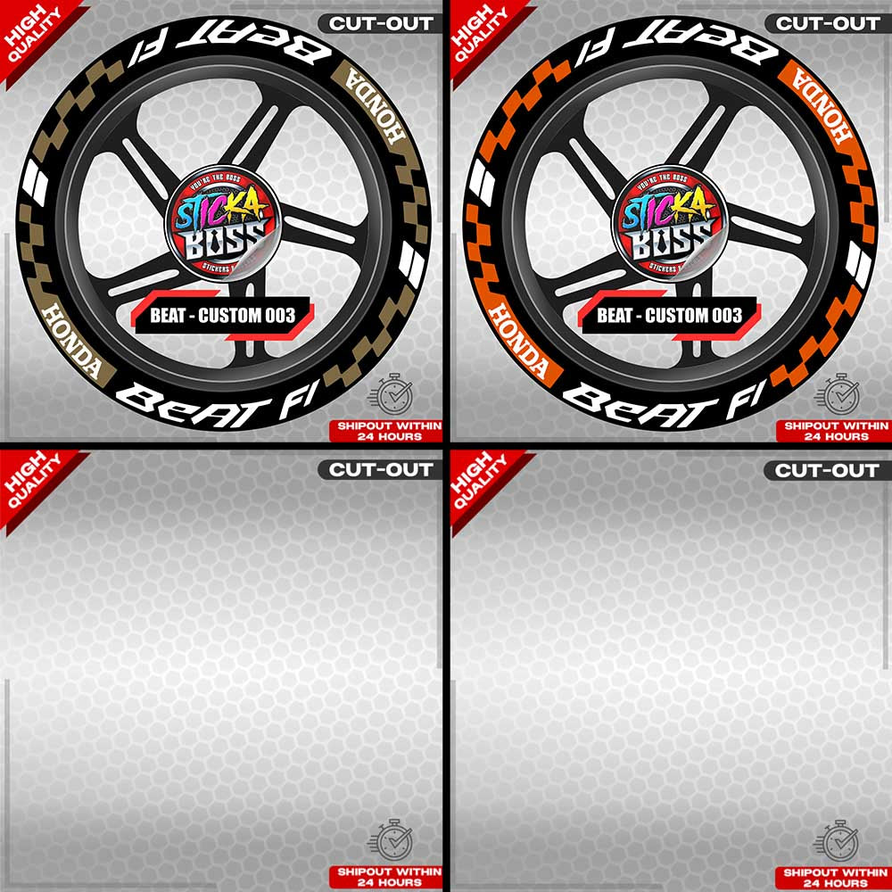 BEAT MAG STICKER SET ( 2 MAGS ) - CUSTOM 003 | VINYL WATERPROOF CUT-OUT DECALS