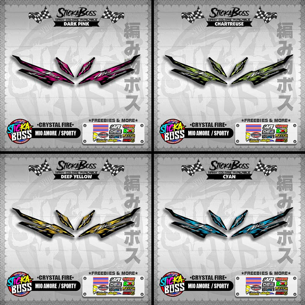 MIO AMORE / SPORTY DECALS ( CRYSTAL FIRE )【WITH FREEBIES】
