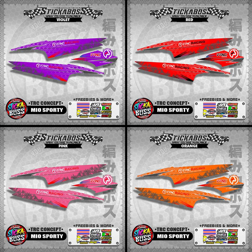 MIO SPORTY STICKER DECALS ( TRC CONCEPT )【WITH FREEBIES】