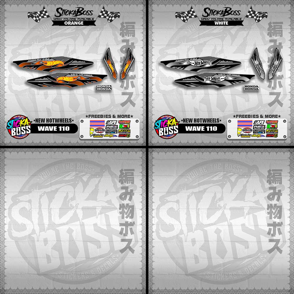 WAVE 110 DECALS ( NEW HOTWHEELS)【WITH FREEBIES】