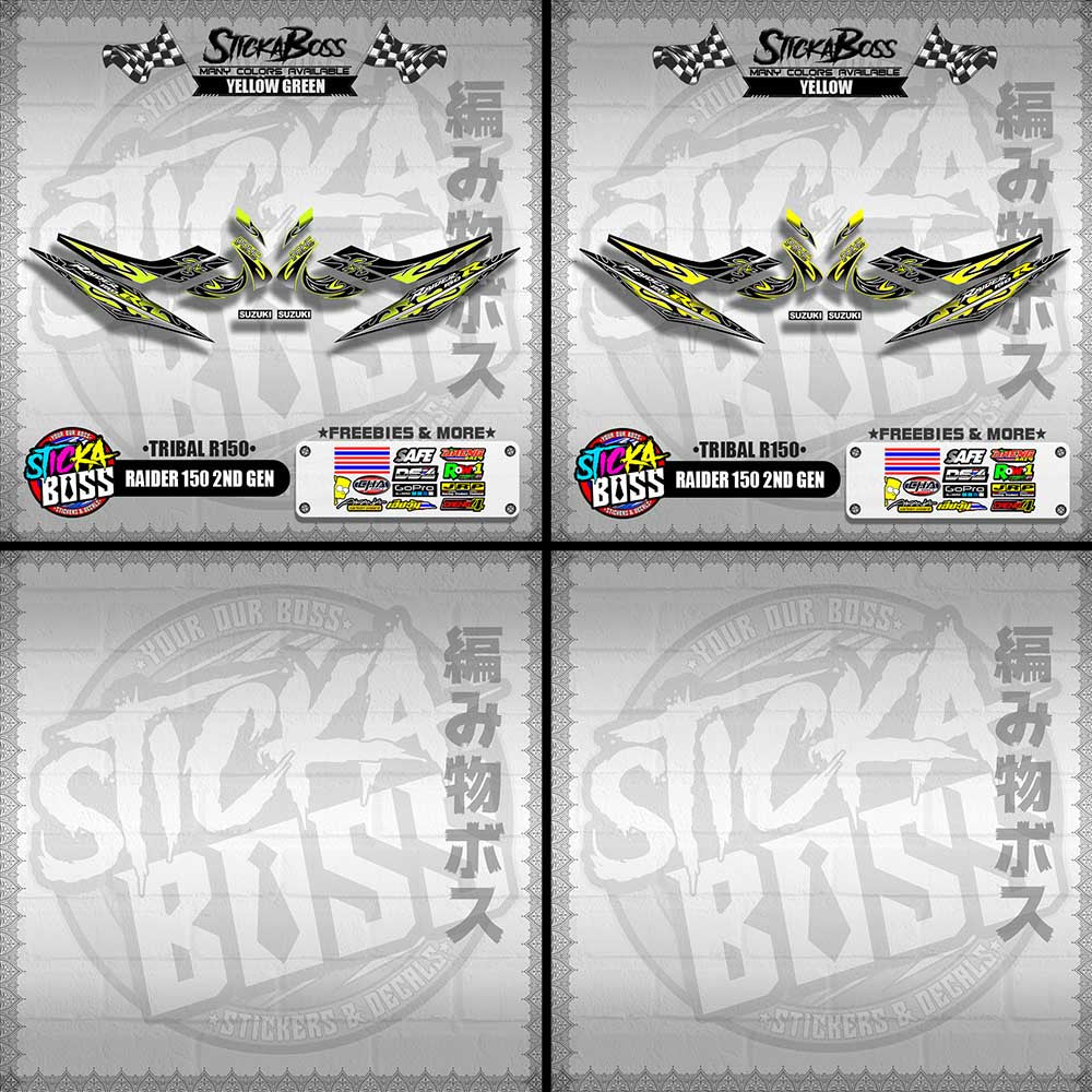 RAIDER 150 2ND GEN DECALS ( TRIBAL R150 )【WITH FREEBIES】