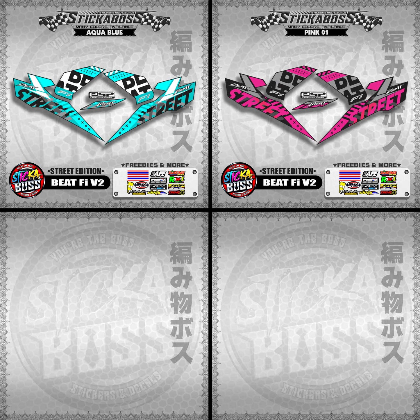BEAT Fi V2 STOCK DECALS ( STREET EDITION )【WITH FREEBIES】