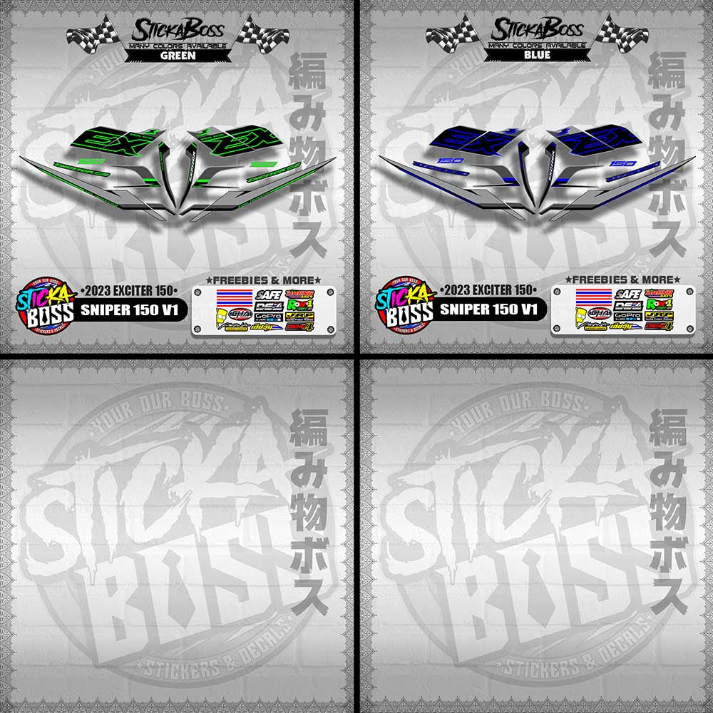 SNIPER 150 V1 VIETNAM DECALS ( 2023 EXCITER 150 )【WITH FREEBIES】