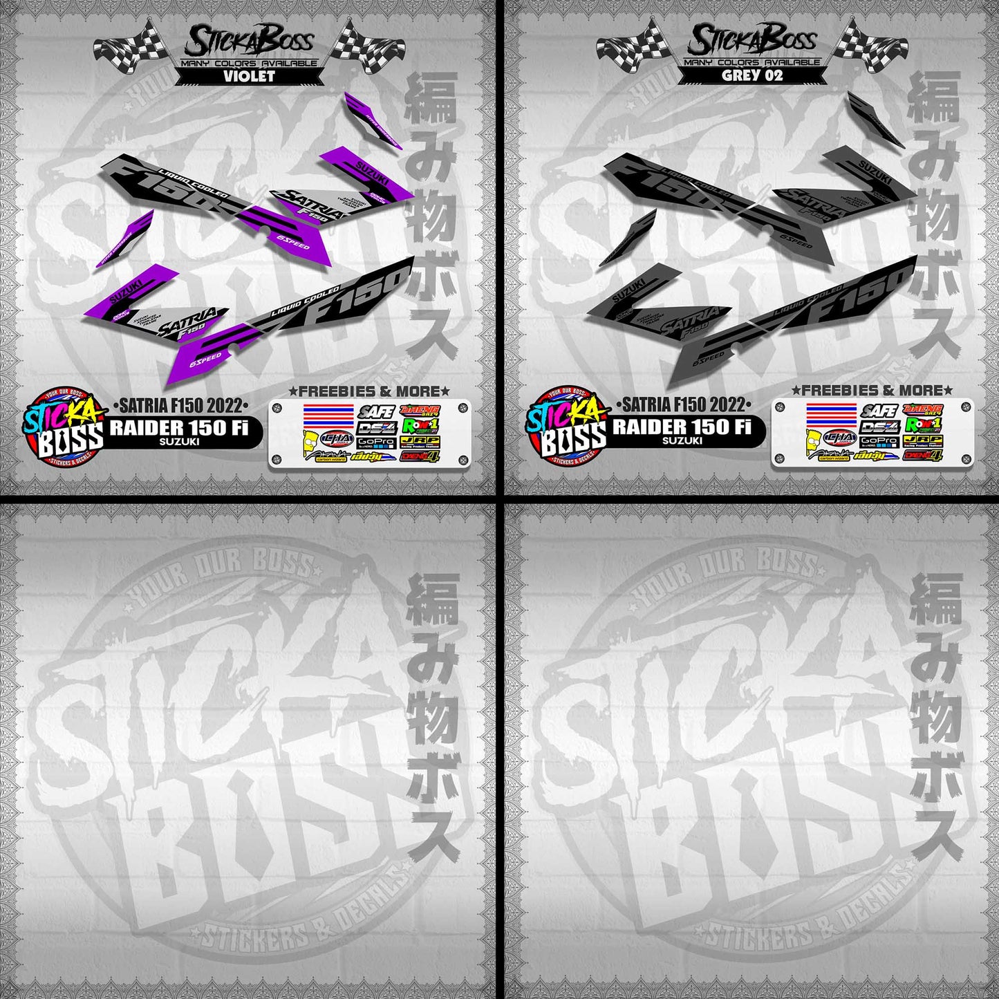 RAIDER 150 Fi DECALS ( SATRIA F150 2022 )【WITH FREEBIES】