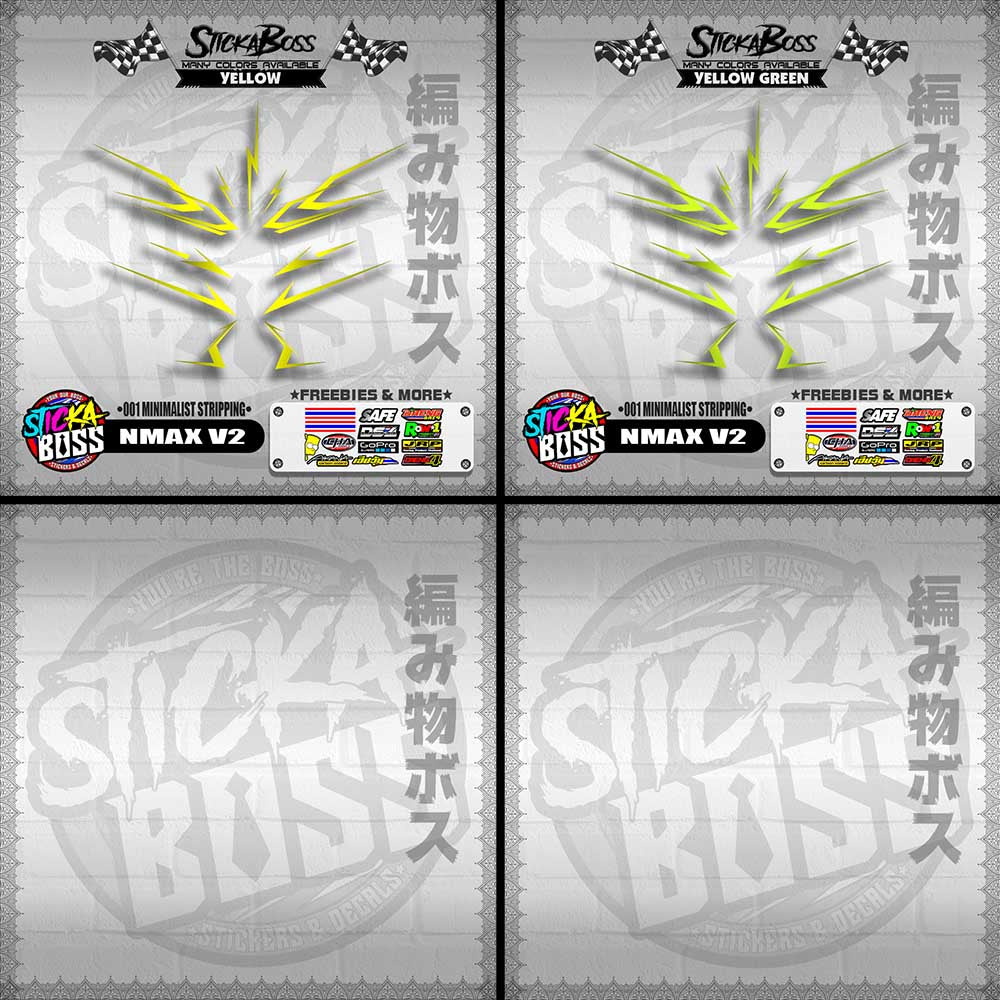 NMAX V2 DECALS ( 001 MINIMALIST STRIPPING )【WITH FREEBIES】