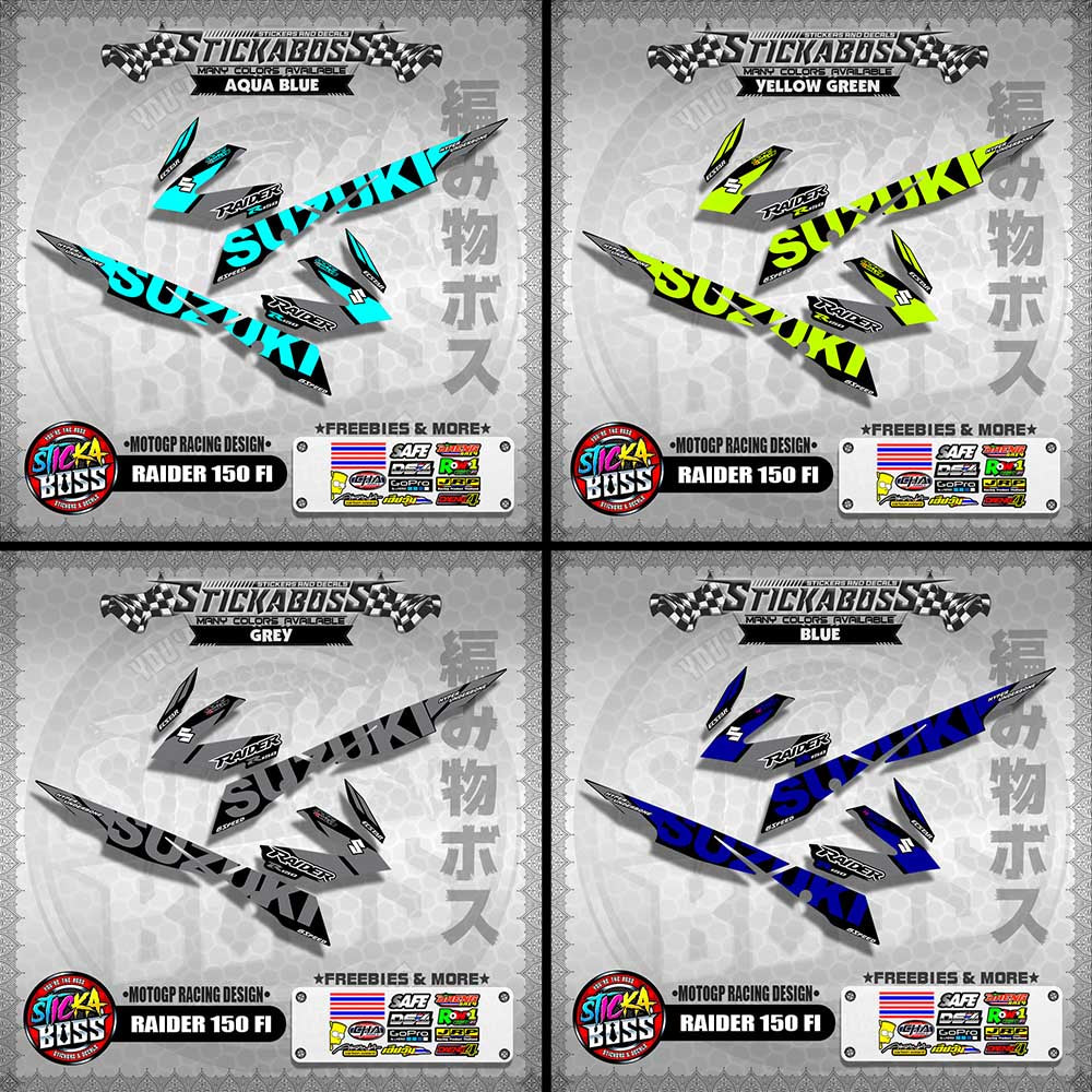 RAIDER 150 FI DECALS ( MOTOGP RACING DESIGN )【WITH FREEBIES】