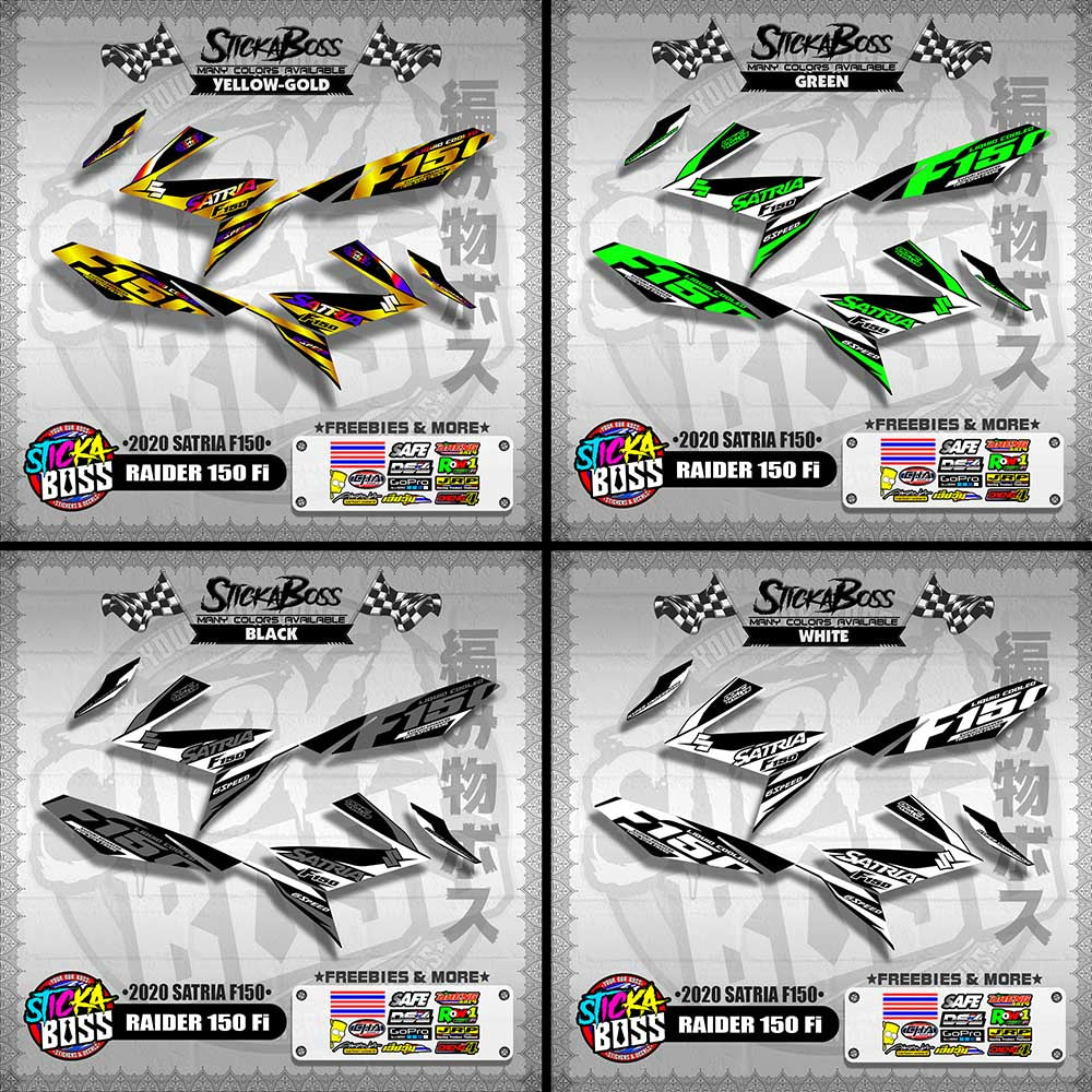 RAIDER 150 Fi DECALS ( 2020 SATRIA F150 )【WITH FREEBIES】