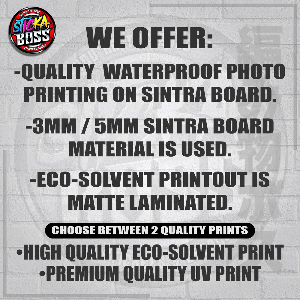 CUT TO SHAPE LOGO ON SINTRA BOARD | PART 2 - BIGGER SIZE | CUSTOMIZED | NEXT DAY SHIP 【LOWEST PRICE】