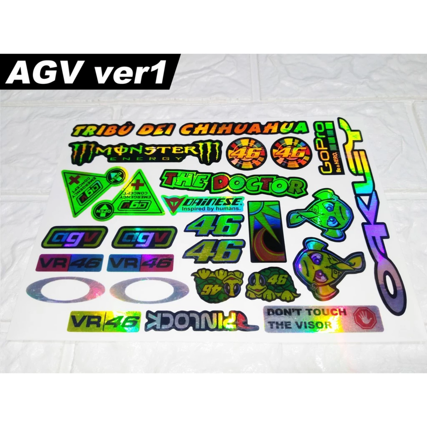【HOLOGRAM】HELMET VISOR STICKERS【HOLOGRAPHIC】