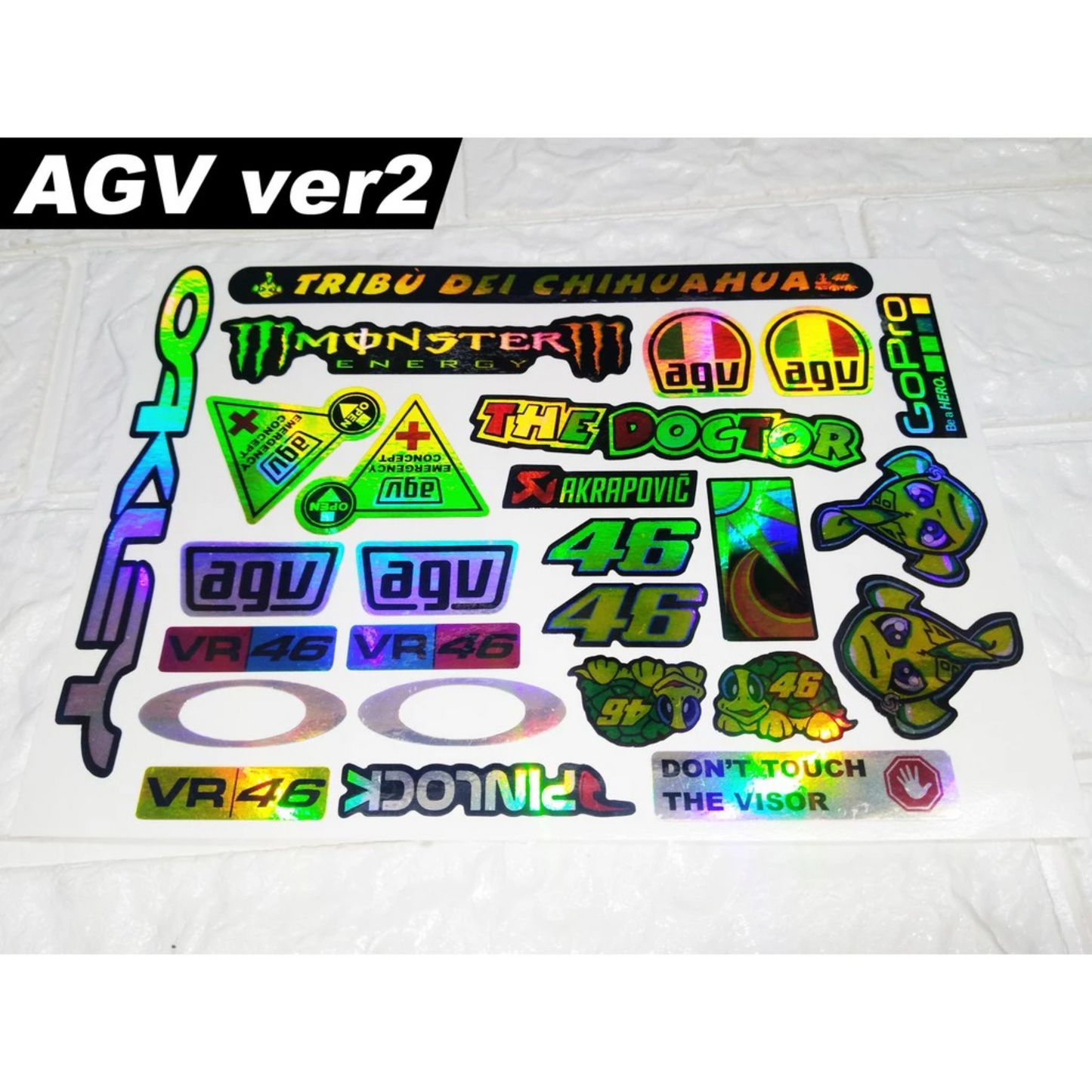 【HOLOGRAM】HELMET VISOR STICKERS【HOLOGRAPHIC】