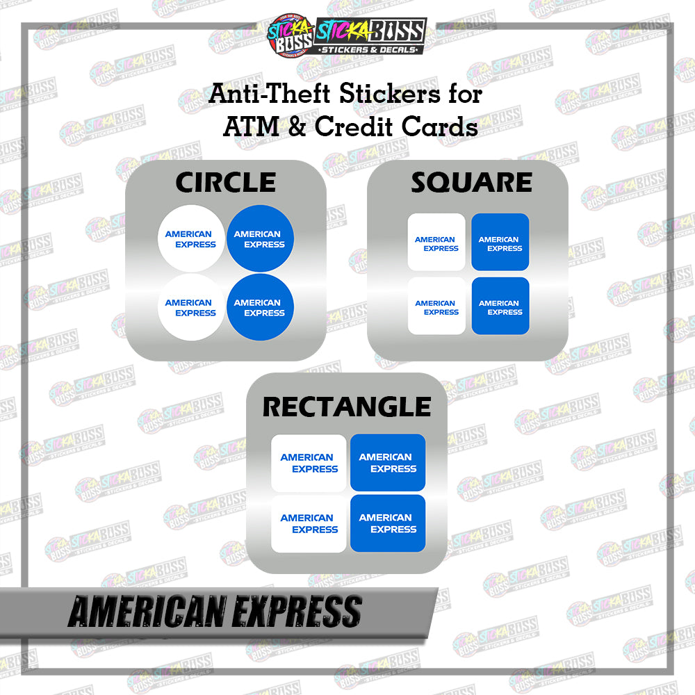 BANK CVV STICKER PART 1 | 4 PCS | ANTI-THEFT STICKER FOR ATM AND DEBIT/CREDIT CARDS【PRINTED】