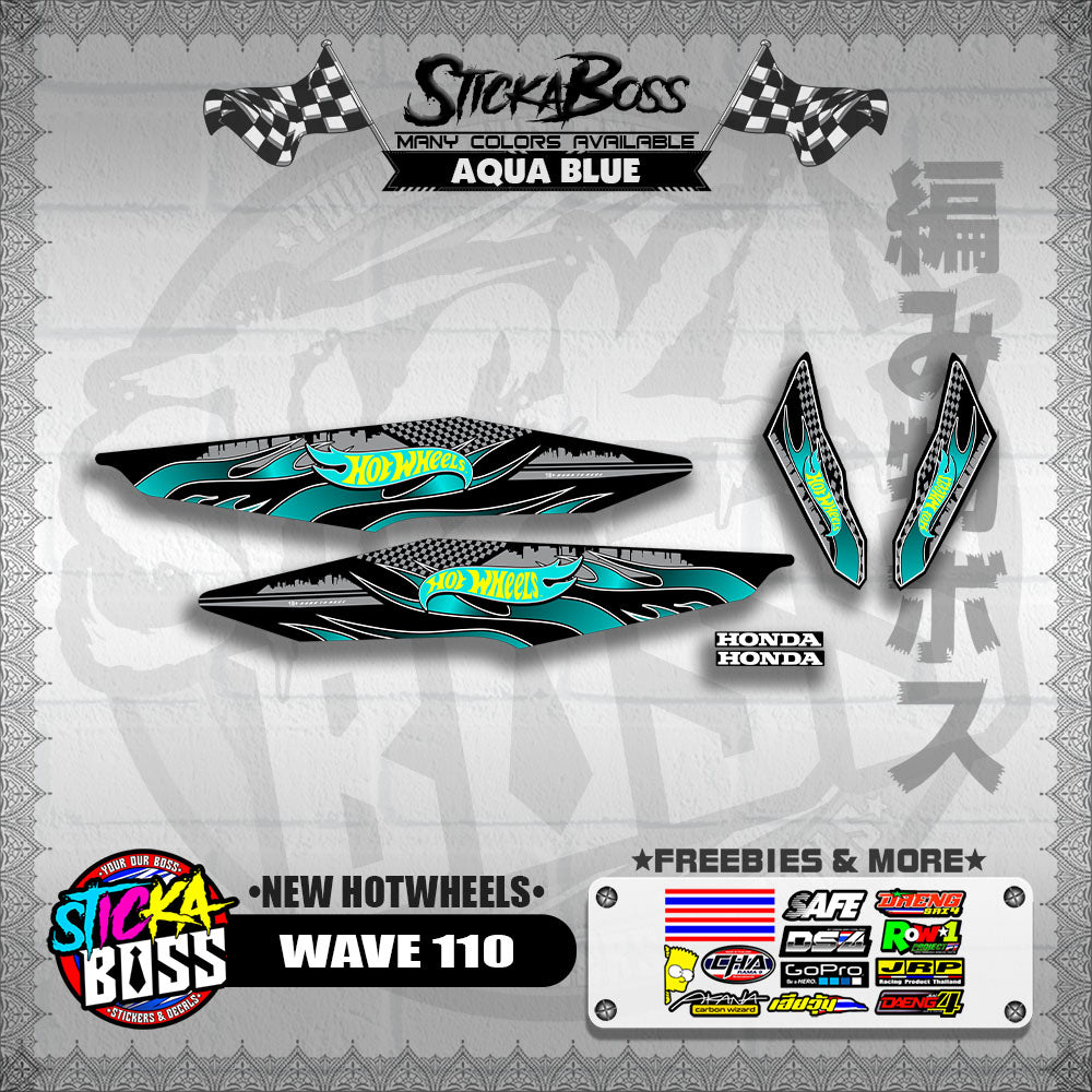 WAVE 110 DECALS ( NEW HOTWHEELS)【WITH FREEBIES】