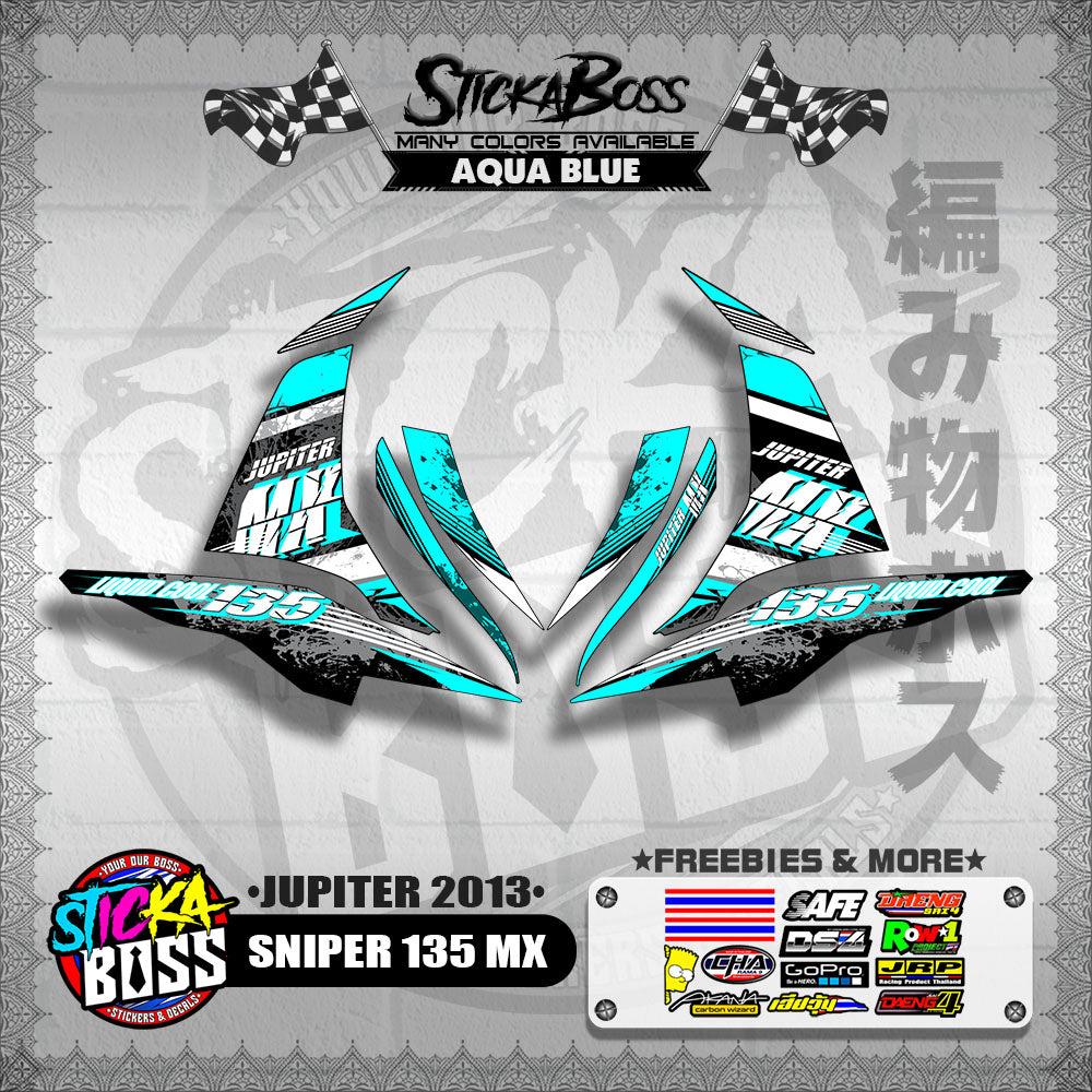 SNIPER 135 MX DECALS ( JUPITER 2013 )【WITH FREEBIES】