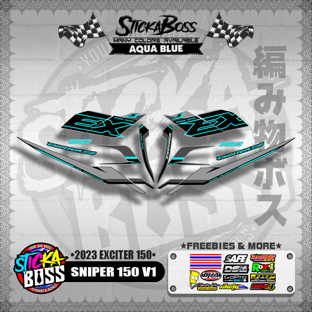SNIPER 150 V1 VIETNAM DECALS ( 2023 EXCITER 150 )【WITH FREEBIES】
