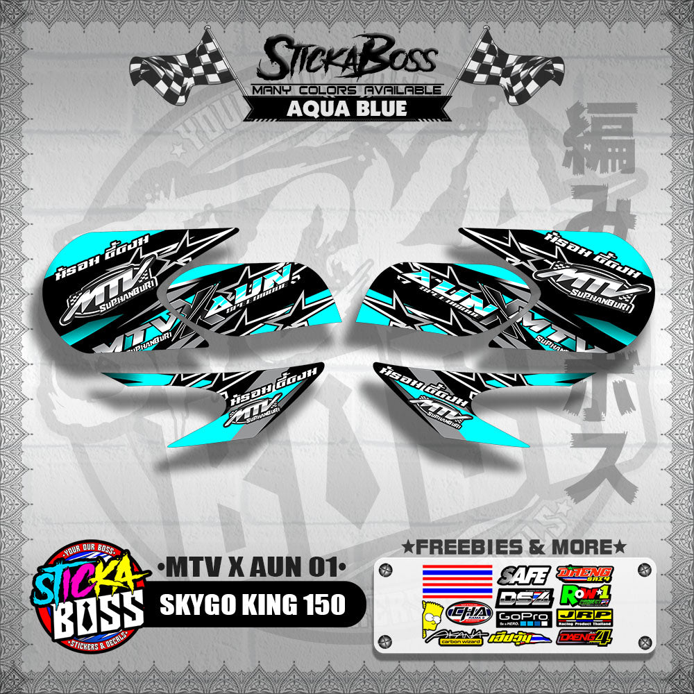 SKYGO KING 150 DECALS ( MTV X AUN 01 )【WITH FREEBIES】