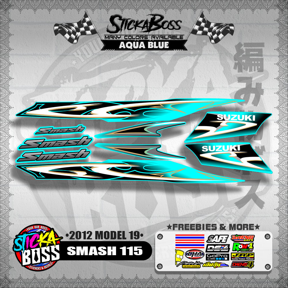 SMASH 115 DECALS ( 2012 MODEL 19 )【WITH FREEBIES】