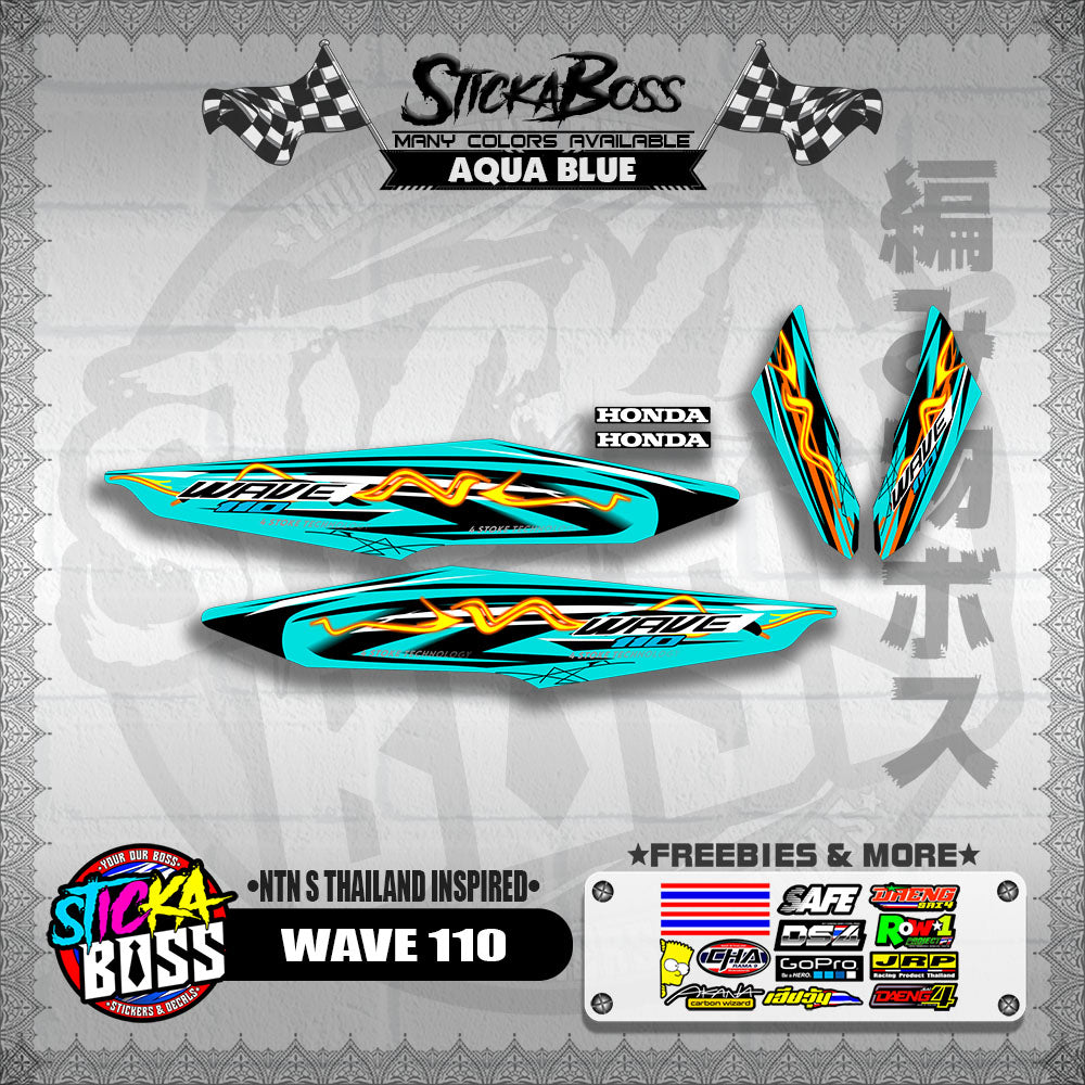 WAVE 110 DECALS ( NTN S THAILAND INSPIRED)【WITH FREEBIES】