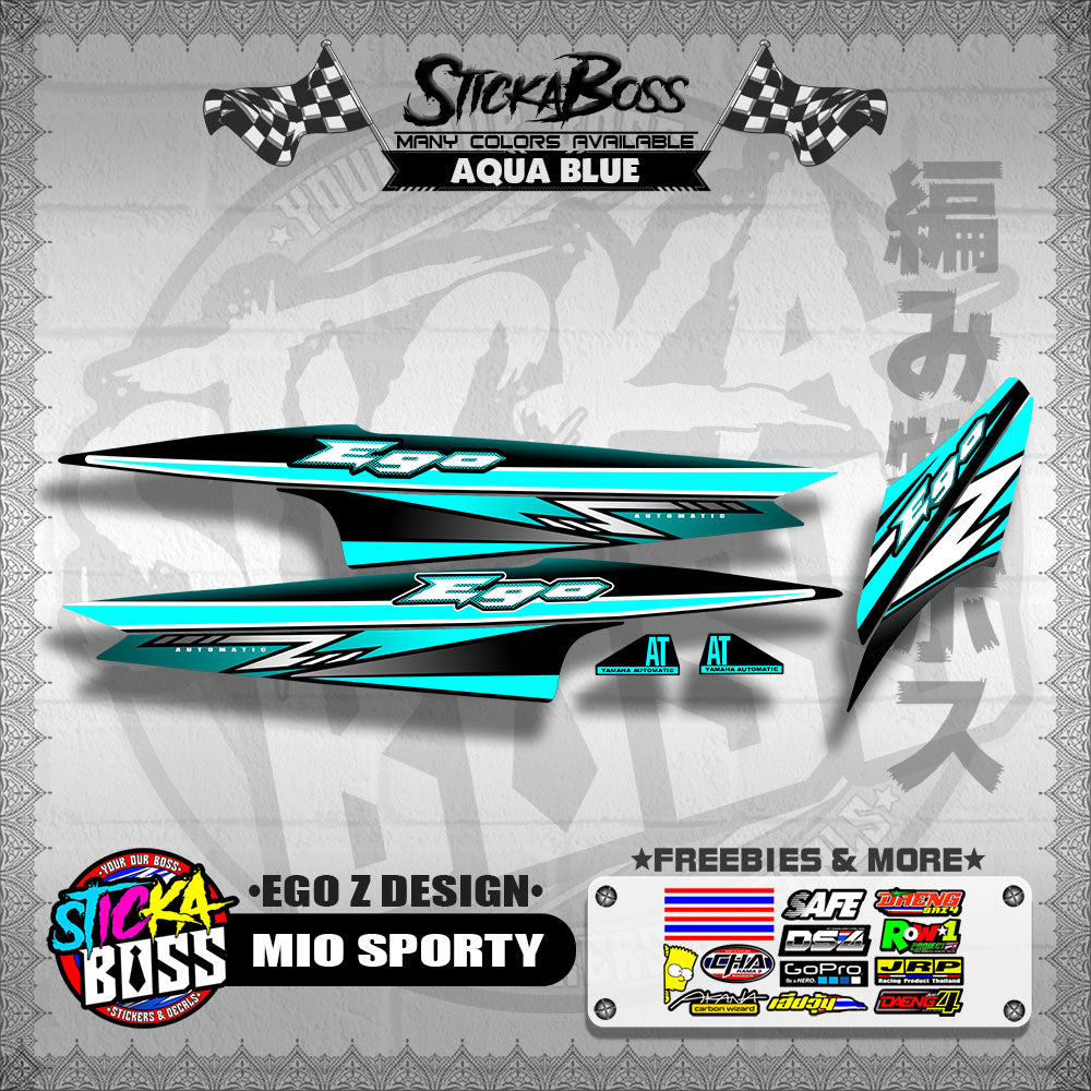 MIO SPORTY DECALS ( EGO Z DESIGN )【WITH FREEBIES】