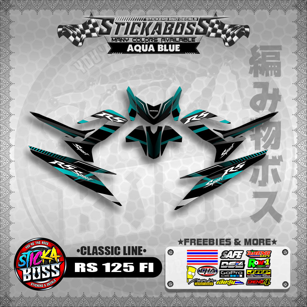 RS 125 FI DECALS ( CLASSIC LINE)【WITH FREEBIES】