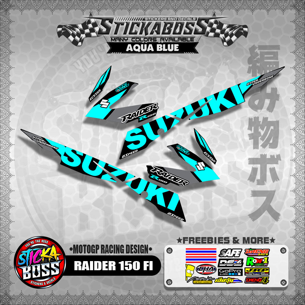 RAIDER 150 FI DECALS ( MOTOGP RACING DESIGN )【WITH FREEBIES】