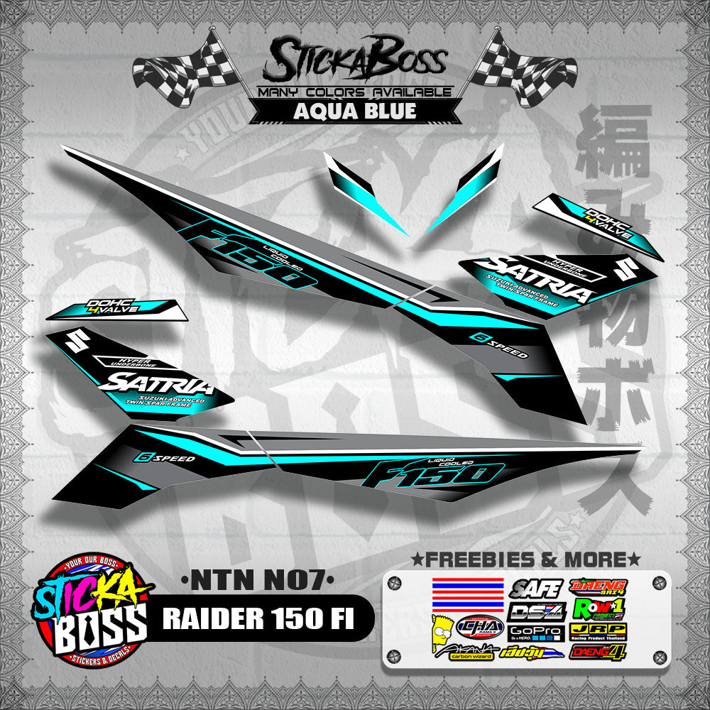 RAIDER 150 FI DECALS ( NTN N07 )【WITH FREEBIES】