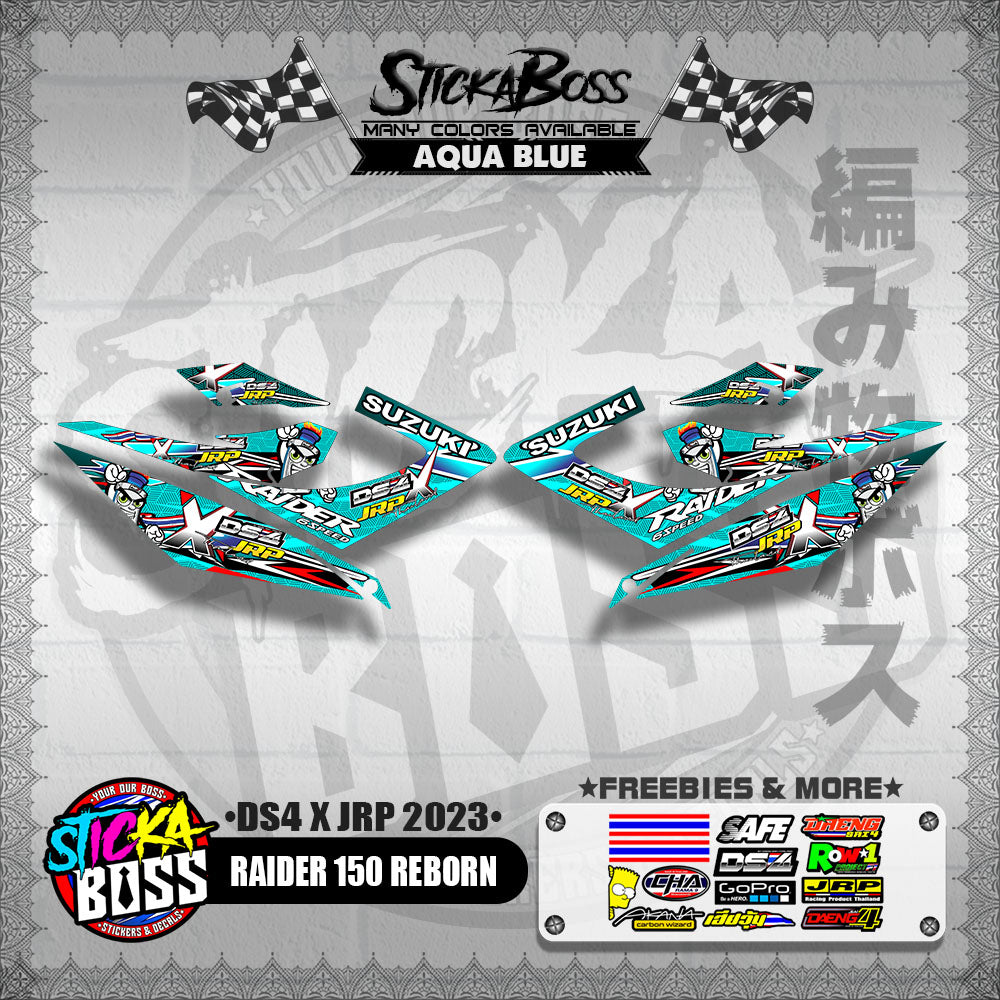 RAIDER 150 REBORN DECALS ( DS4 X JRP 2023 )【WITH FREEBIES】