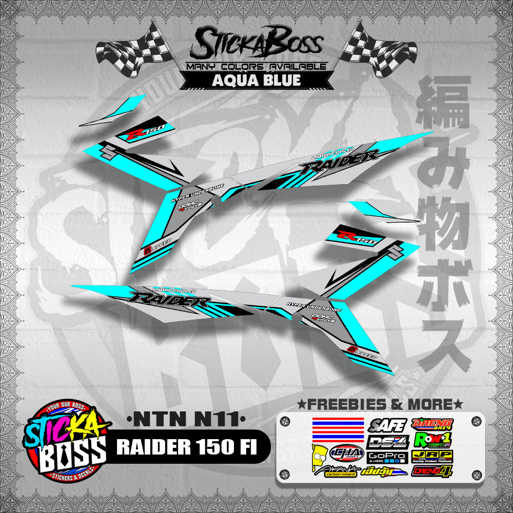 RAIDER 150 FI DECALS ( NTN N11 )【WITH FREEBIES】